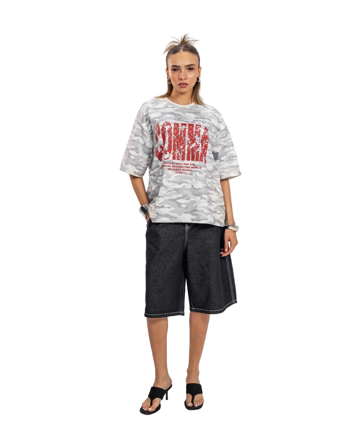 CAMO T-SHIRT GREY