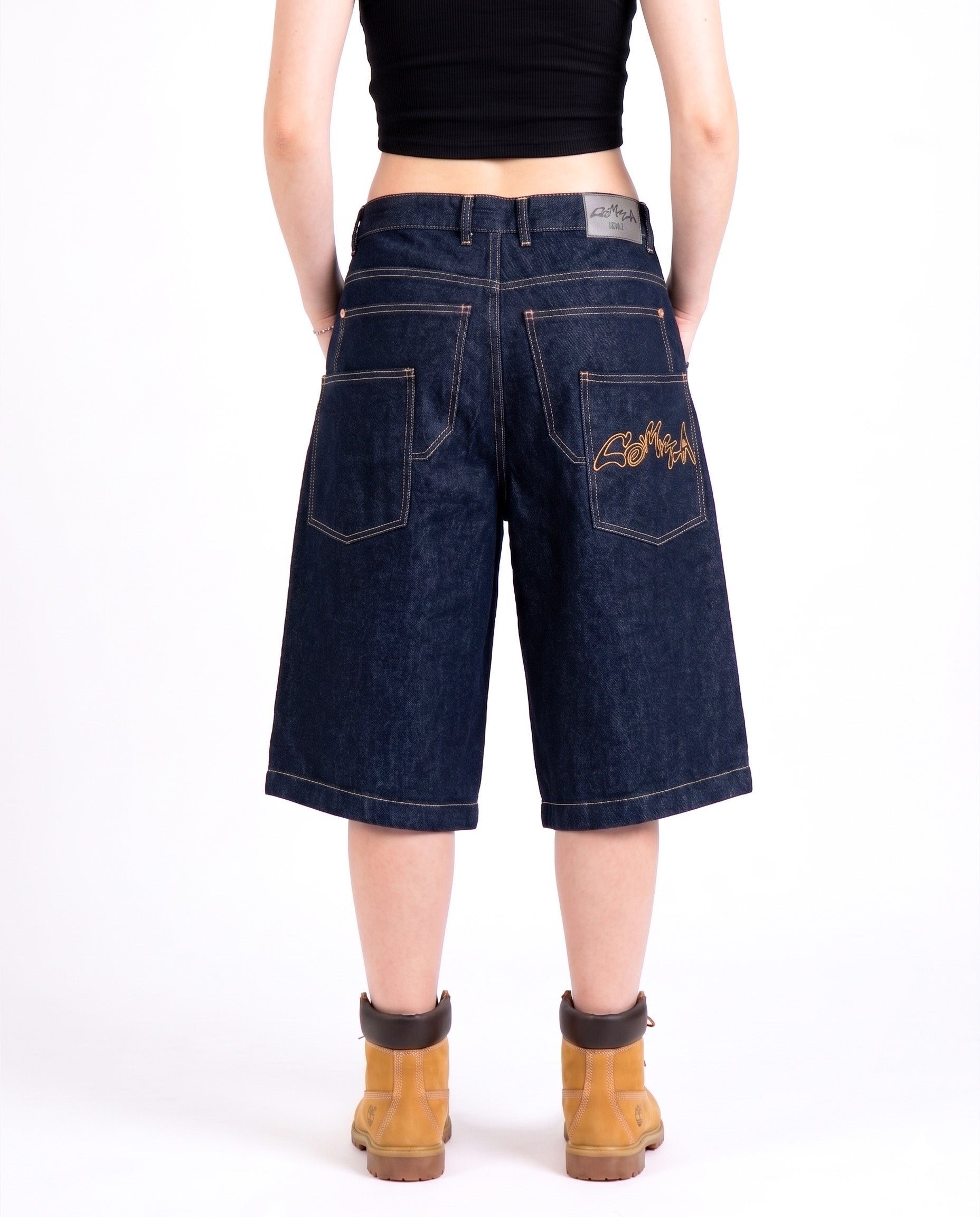 RAW BLUO BLACK JORTS