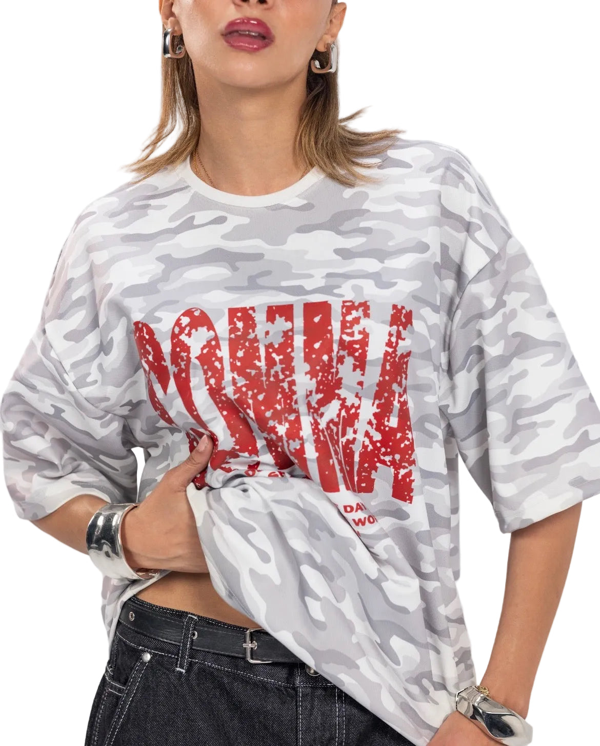 CAMO T-SHIRT GREY