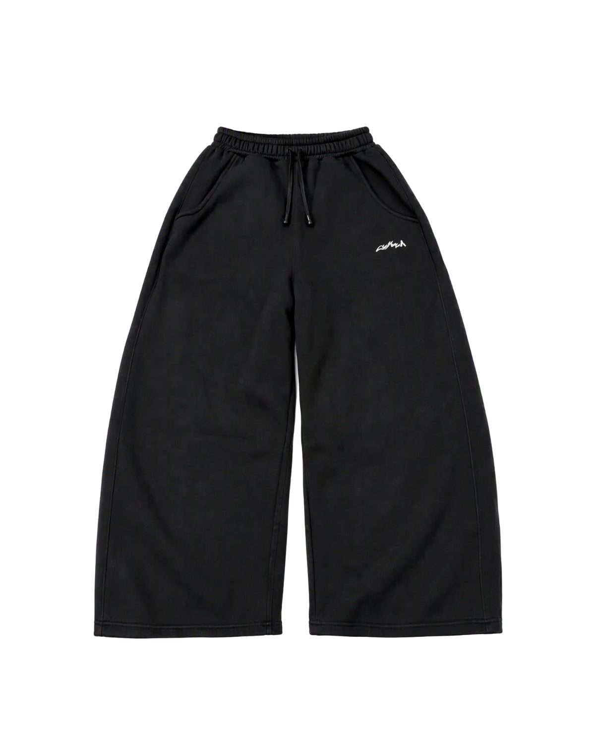 Wide Leg Sweatpants Black