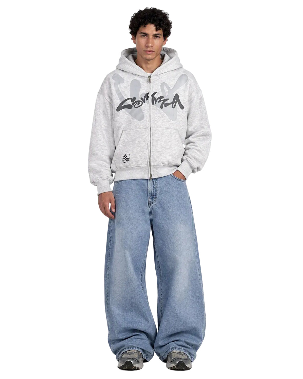Echo Zip-Up Light Grey
