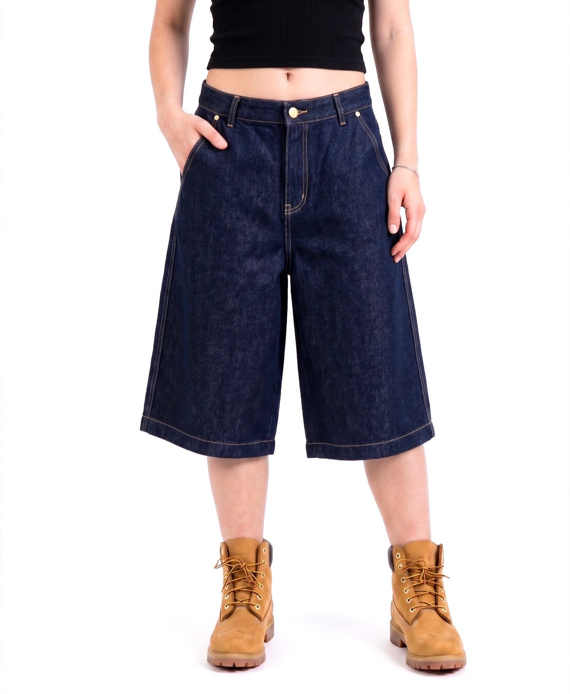 RAW BLUE BLACK JORTS