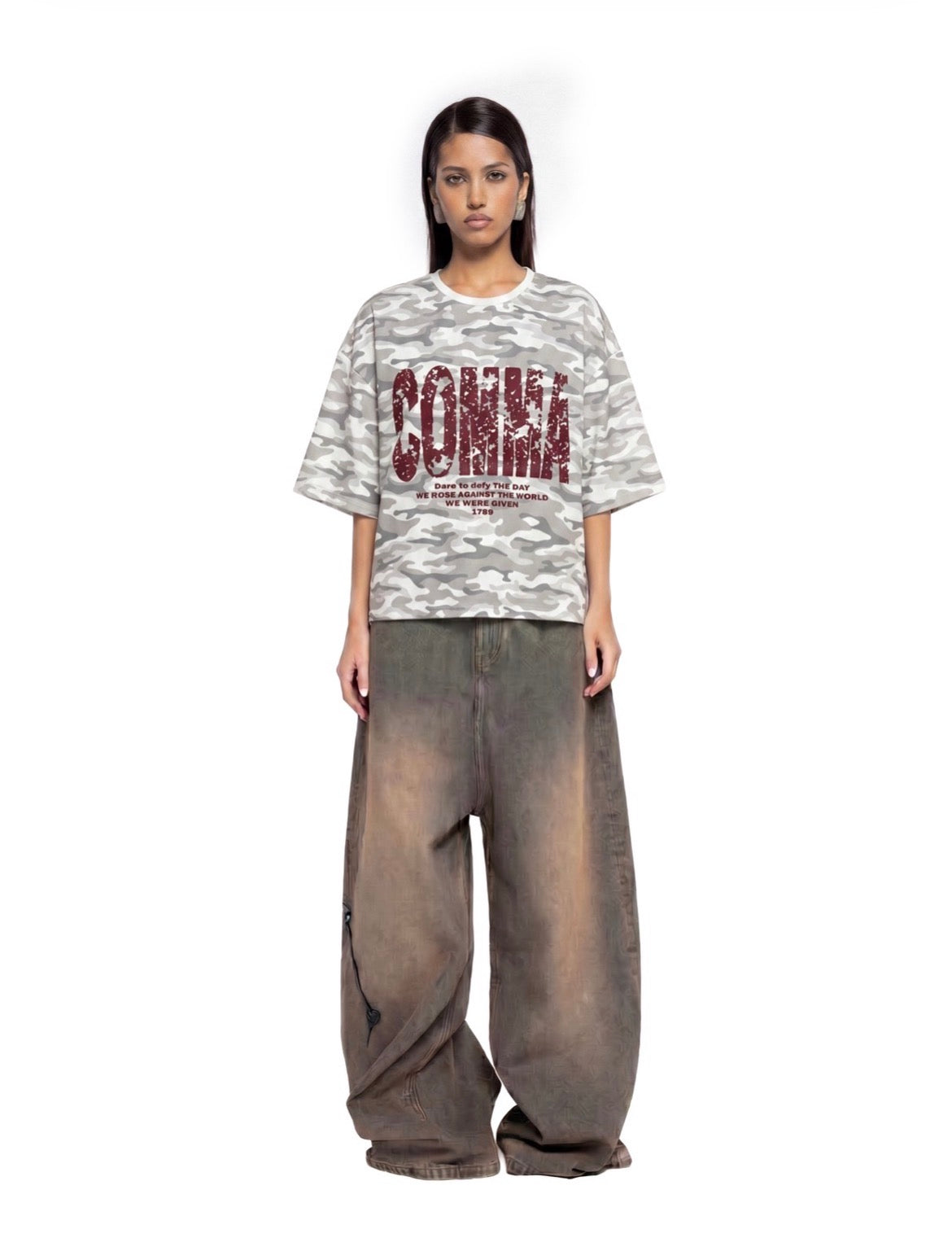 CAMO T-SHIRT GREY