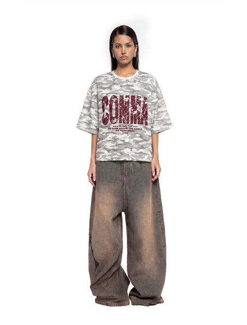CAMO T-SHIRT GREY