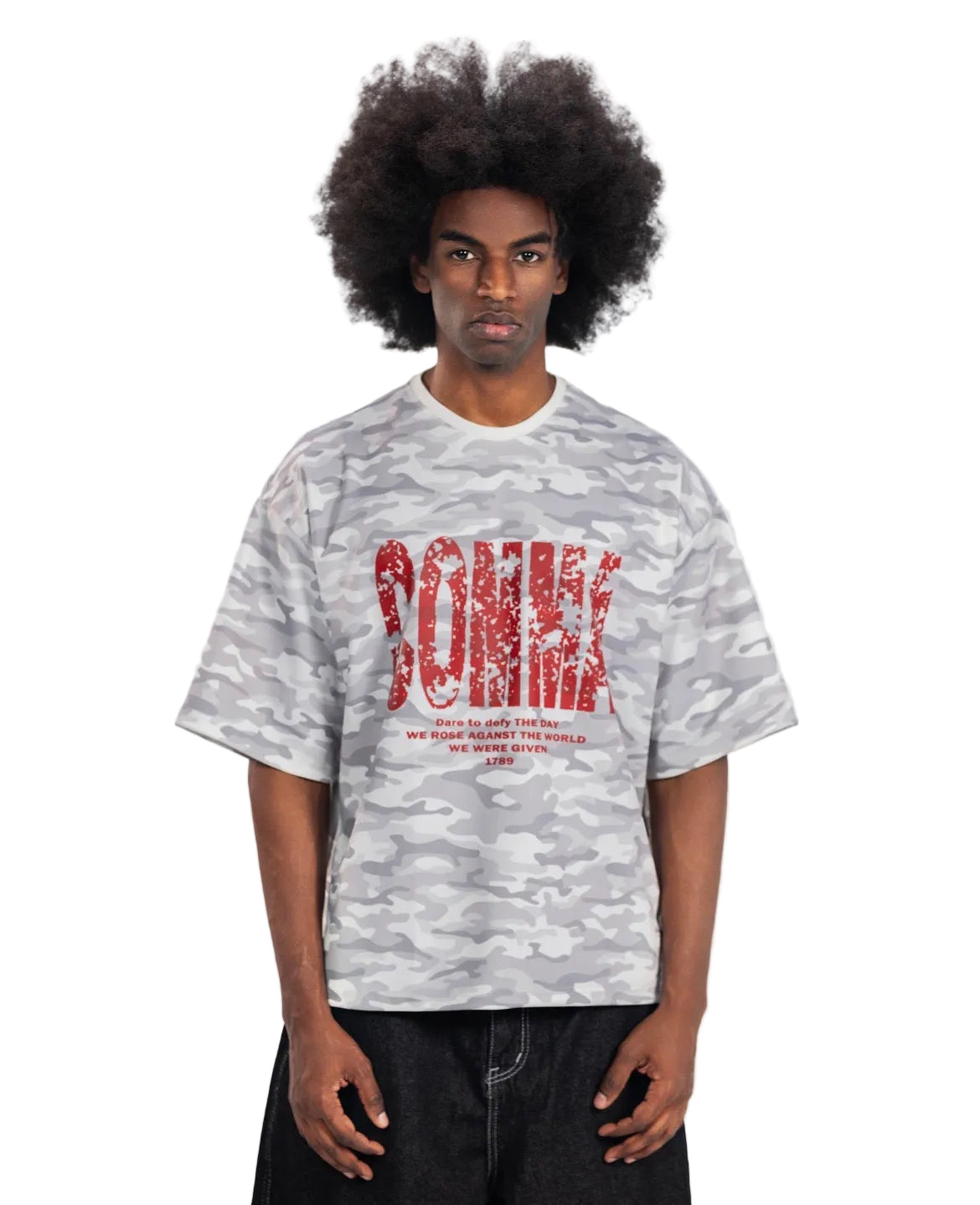 CAMO T-SHIRT GREY
