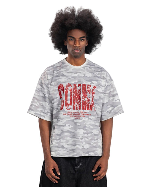 CAMO T-SHIRT GREY