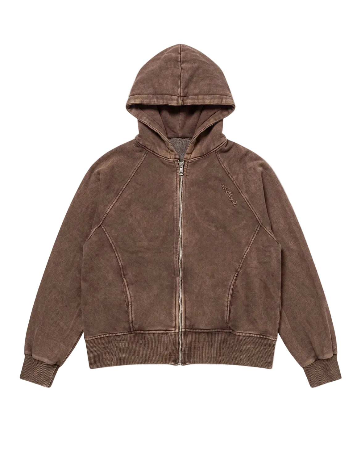 Women’s Cropped Zip-Up Brown