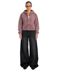 Women’s Cropped Zip-Up Kashmir