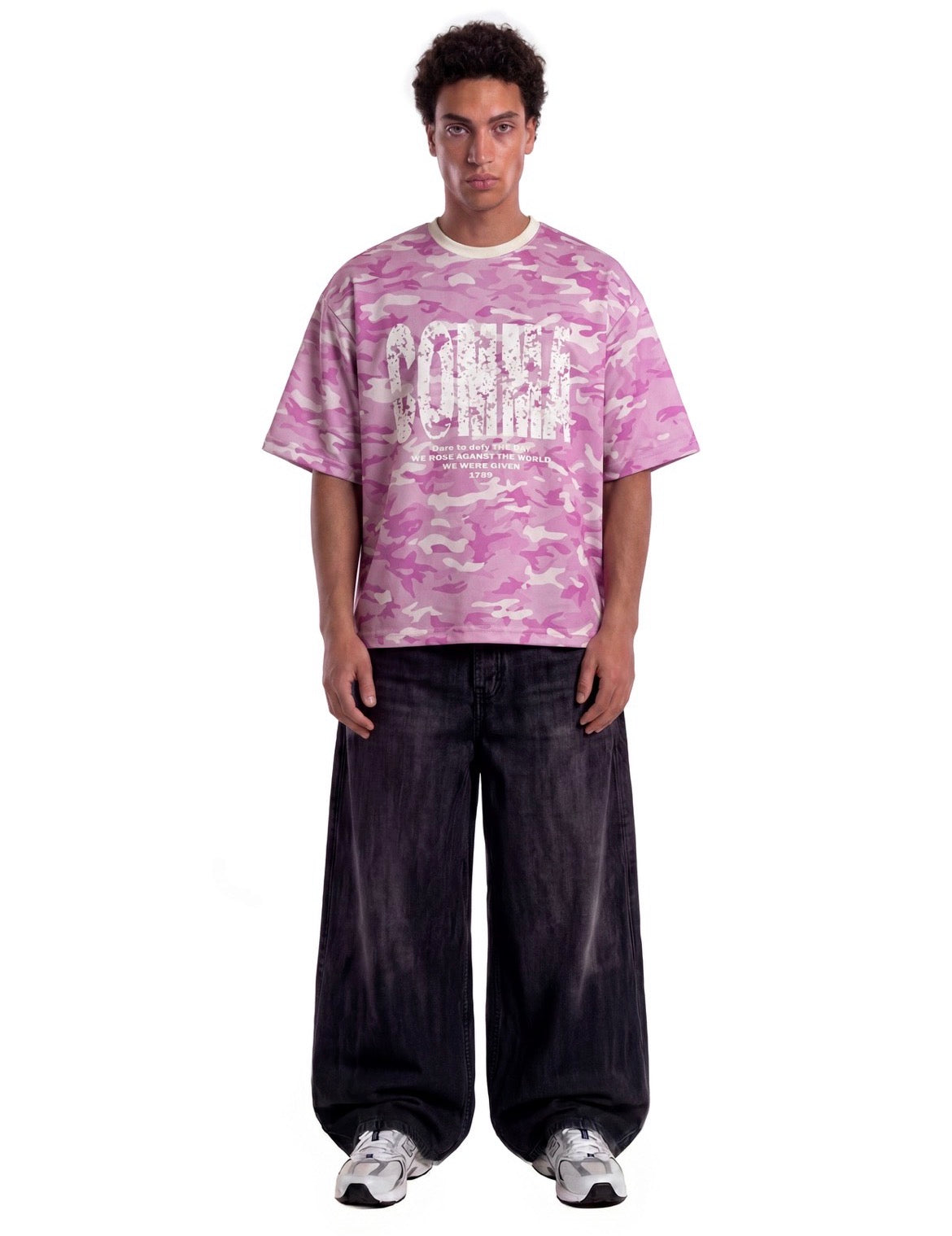 CAMO T-SHIRT ROSE