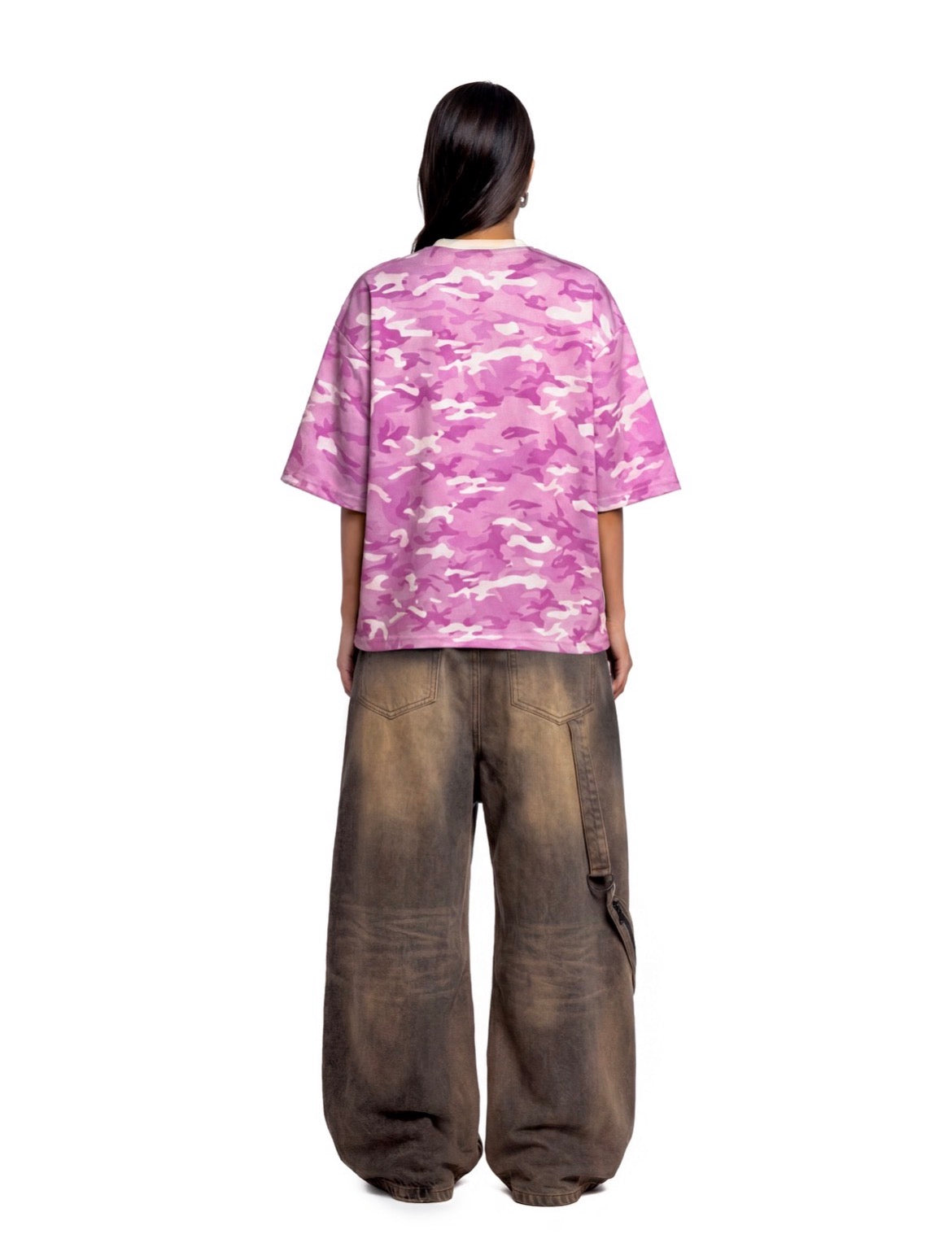 CAMO T-SHIRT ROSE