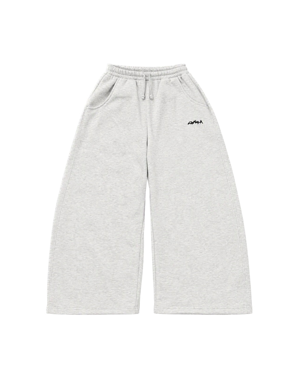 Wide Leg Sweatpants Light Grey