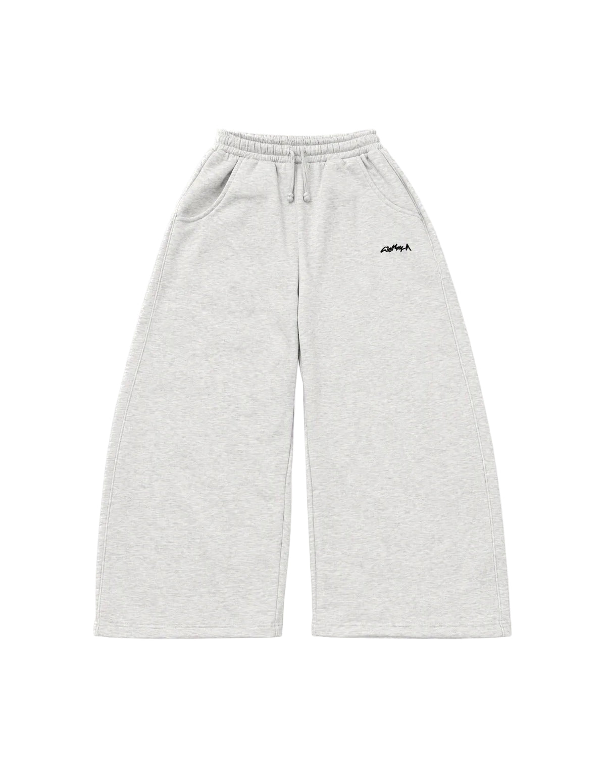 Wide Leg Sweatpants Light Grey