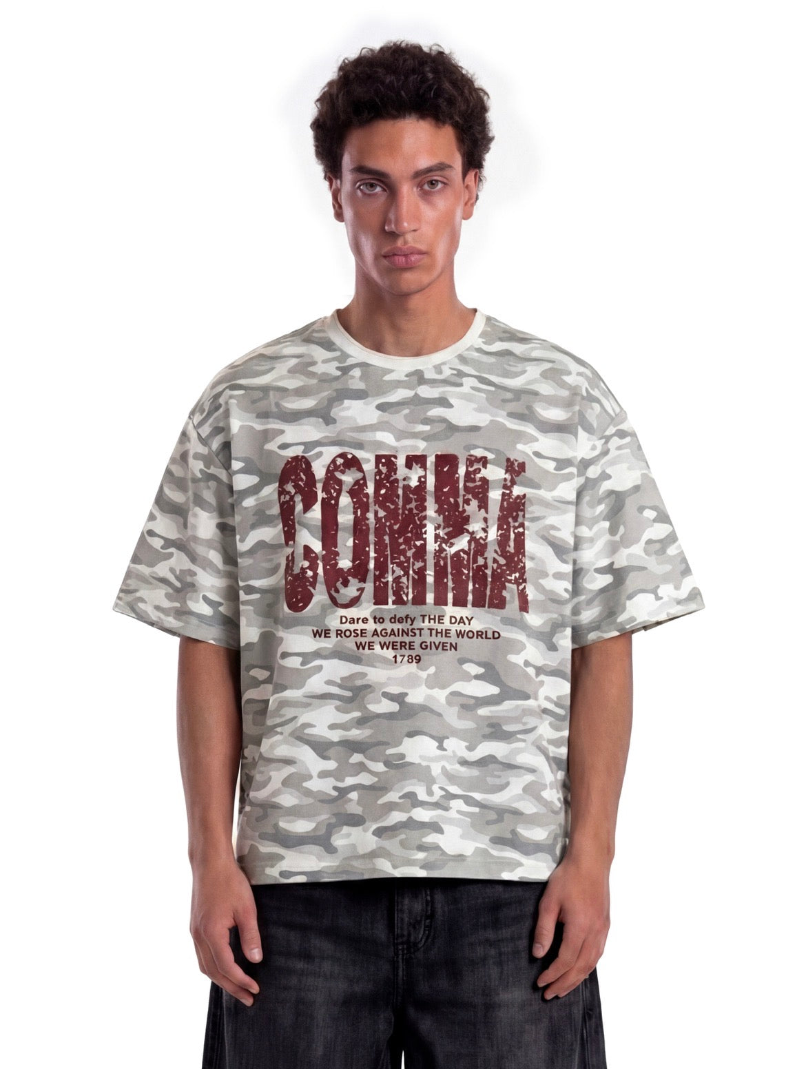 CAMO T-SHIRT GREY
