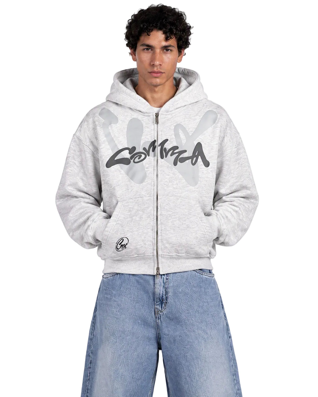 Echo Zip-Up Light Grey