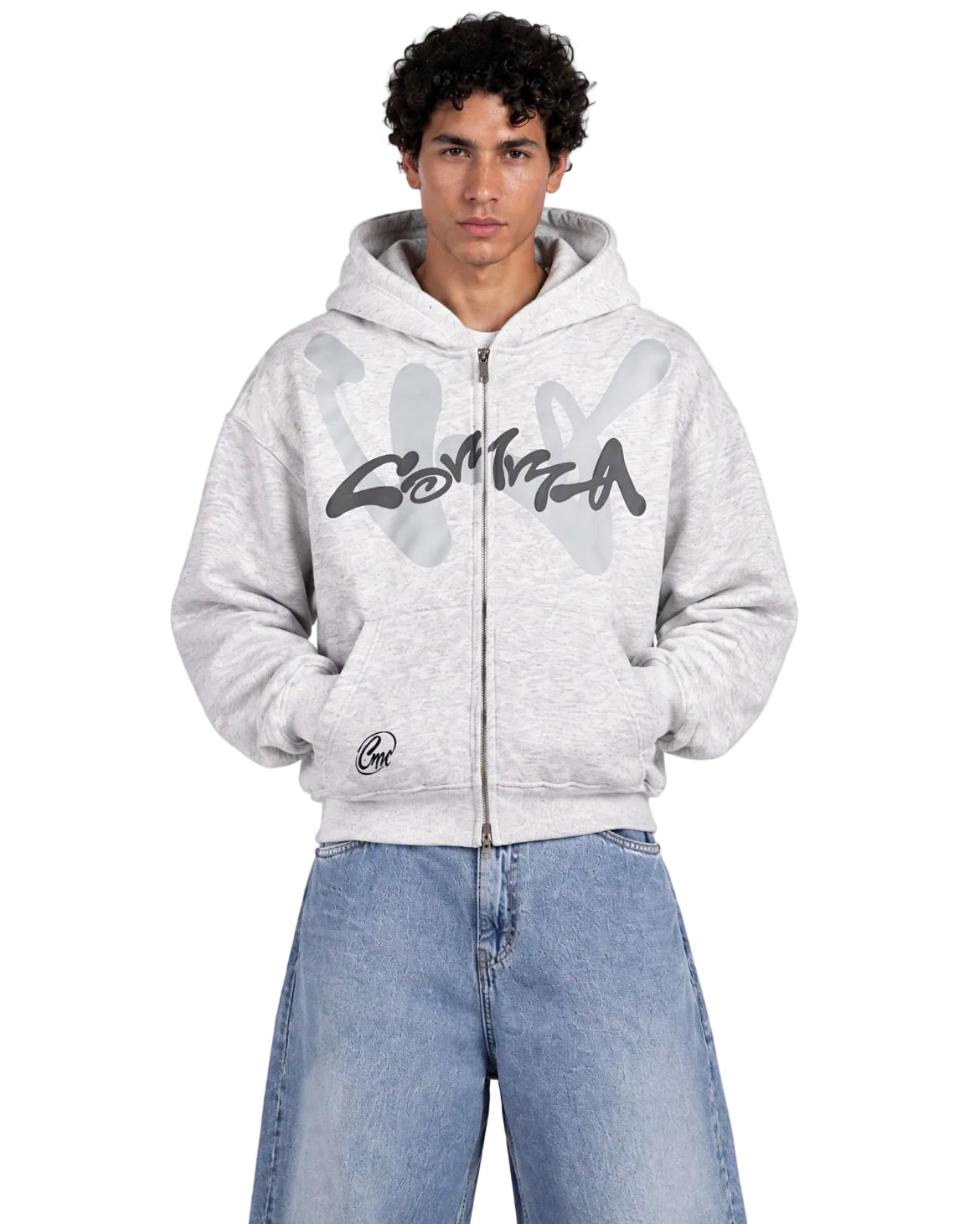 Echo Zip-Up Light Grey