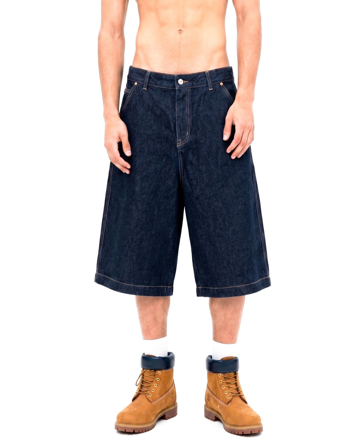 RAW BLUE BLACK JORTS