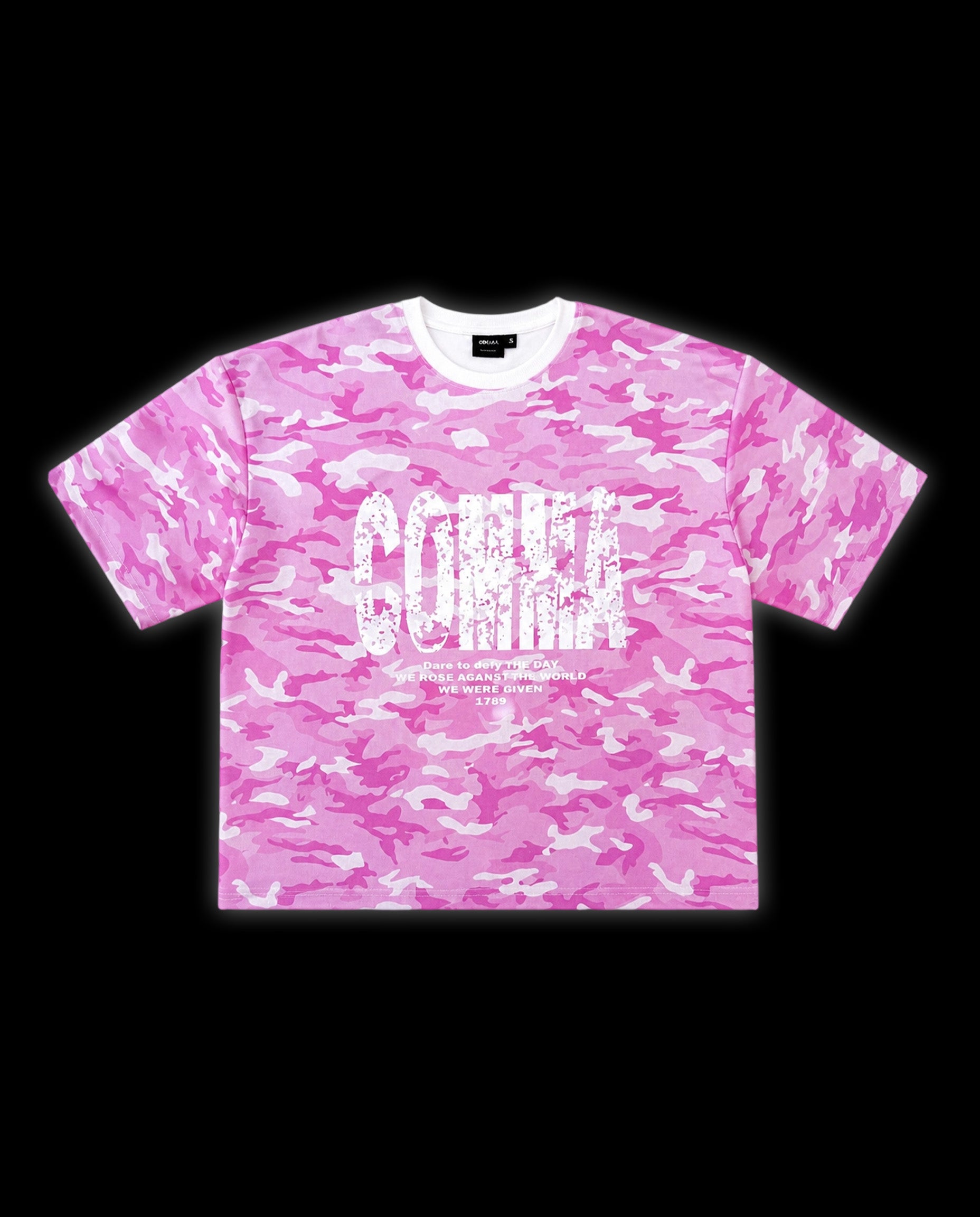 CAMO T-SHIRT ROSE